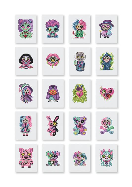 04 Blingkitybites Cute But Psycho Collection Diamond Painting Kit - 6×8 in | 15.24× 20.32 cm