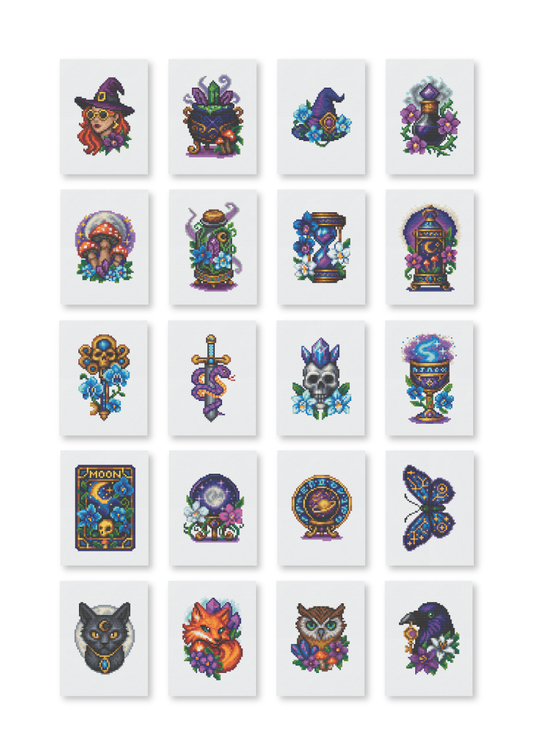 03 Blingkitybites Midnight Hex Collection Diamond Painting Kit - 6×8 in | 15.24× 20.32 cm